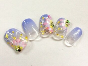 クリスタルネイル ボンベルタ橘店(CRYSTAL NAIL)/フラワーネイル