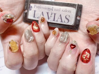 プロフェッショナル ネイルサロン ラヴィアス(LAVIAS)/【ジェル】10本アートし放題