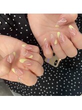 クリア(Clear)/うねうね春ネイル