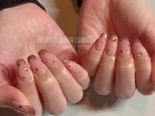 ココネイル(CoCo Nail)/キラキラフレンチネイル