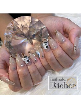 エスフィーネイルサロン リシェル(Esfy nailsalon Richer)/アニマル柄ネイル