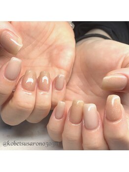 ラメも入れたオフィスネイル☆