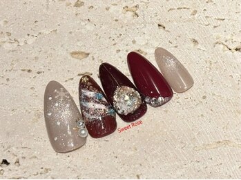 スウィートローズ(Sweet Rose)/定額ネイル(クリスマス)