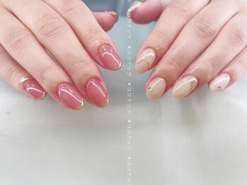 ココナッツネイル/ニュアンスネイル