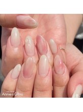 キュアバイアニーアンドジーノ(Qa by Annie&Gino)/《桃ネイル》