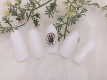 トータルビューティーローズ(Rose)/ホワイト.オパールネイル