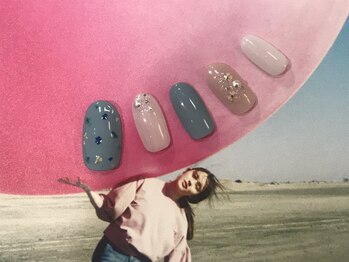 ネイルアンドアイラッシュサロン エスポアール(nail&eyelash salon espoir)/押し花ネイル 75分コース