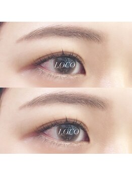 ロコ(Loco by neolive)/アイブロウ+パリジェンヌ