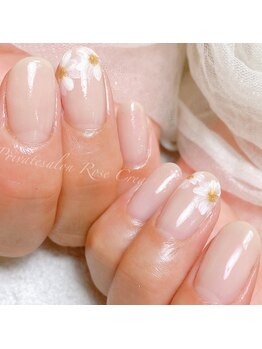 ローズクレア(Rose Crea)/手描きのフラワーネイル