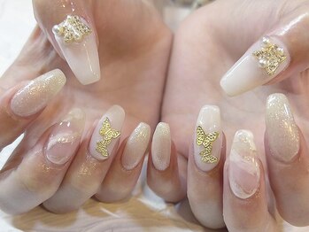 ミナミネイル 新宿店(Minami Nail)/蝶パーツネイル