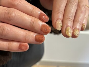 クルネ(QULNE)/ちゅるちゅるネイル/オレンジ