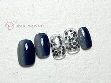 ネイルメゾン 梅田(NAIL MAISON)/ブルーニュアンスホロ