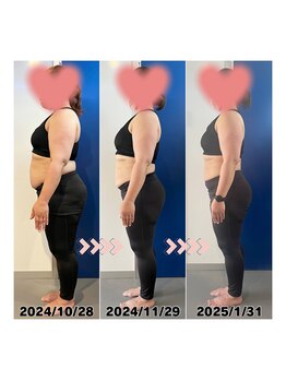 サンズジム 久喜(SUN's GYM)/ビフォーアフター(-9kg)