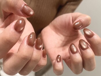 シーヘア アンド ビューティー(See. Hair&Beauty)/ブラウンマグネットネイル