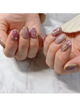 ブラン(blanc)/マグネットお花アートネイル