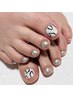 【foot│シンプル】 ワンカラー＋親指art2本 ¥6,400→¥5,800