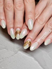 オーロラミラーネイル