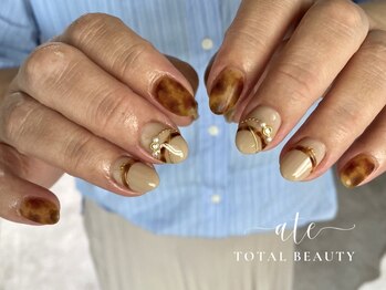 秋★べっ甲ネイル