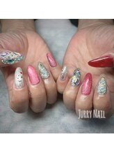 ジュリーネイル 所沢店/サンタ埋めつくし