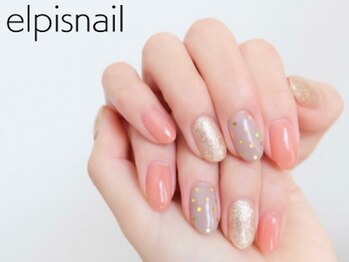 エルピス ネイル(elpis nail)の写真/豊富なデザインをご用意♪丁寧な下処理と施術で美しく健康な爪に！浮きにくい&長持ち◎【ワンカラー¥4300】