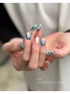 水面ネイル◆シェルネイル