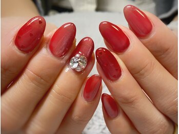 ミスティーズネイル(Misty's Nail)/クリスマスレッド♪Saya担当