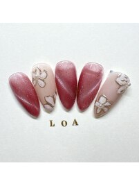 【長さ出し】立体フラワーリボン