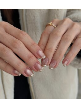 アイネイルトゥー 小倉(ai nail two)/ガラスフレンチ