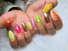 リレアネイル(Li'lea Nail)の雰囲気（フルーツでおいしそうなデザイン！手書きもお任せください！）