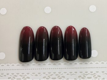 プルミエ ネイル(Premier Nail)/ブラック＆レッドカラグラ★NEW