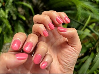 ワンカラー　ナチュラル　ピンク