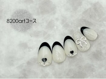スターネイル プラス 本町店(Star Nail plus)/ブラックフレンチart