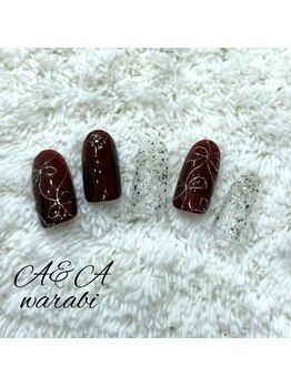 エーアンドエー 蕨店(A&A)/ミラーリボンネイル