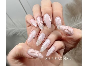 ブルーバードネイル(Blue bird nail)/レースクロムハーツnail