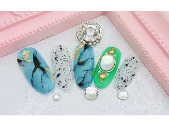 ヒロネイル(Hiro Nail)/ターコイズデザイン/10980