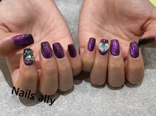 ネイルズアリー 立川店(Nails ally)/ギャラクシー×くま×韓国ネイル
