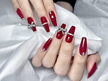 シンプル持込  クリスマスネイル