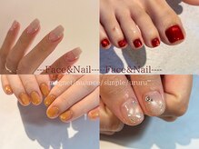 フェイスネイル(face&nail)の雰囲気(自爪を傷付けないパラジェル使用。【ニュアンス・大人可愛い◯】)