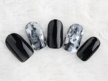 イーネイル(e-NAIL)/カッコイイブラックネイル