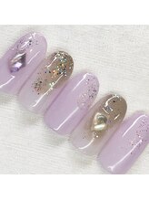 ライト ネイルズ ニシノミヤ(light nails NISHINOMIYA)/キラキラニュアンスネイル☆