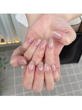 ミントリーフ バイ リート(Mint leaf by Reat)/クリアピンクネイル