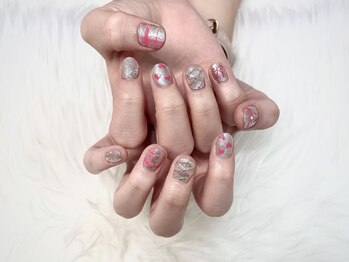 イマージュ(image)/持ち込みガーリーネイル☆SAYAKA