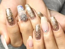 ケイプラス(K PLUS)/キラキラ冬ネイル