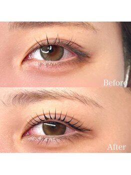 モモサロン(MoMo Salon)の写真/【初回まつげパーマ 4980円】上がりにくいまつ毛ならお任せ♪目頭からしっかり上がる技術をお得にお試し☆