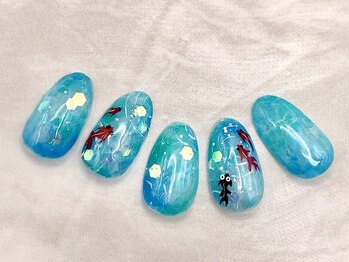 ラウレアネイル(Laule’a Nail)の写真/《#旅する定額ネイル￥6930/初回オフ無料》デザイン相談OK♪見るたびにわくわくするような指先に☆