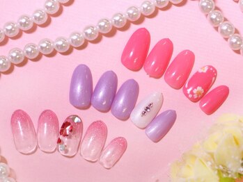 ネイル ミリー(NAIL MILLY)の写真/シンプルネイル『ジェルワンカラーorラメグラ¥2,800(オフ込)』！最終受付20時までなのでお仕事帰りでもOK♪