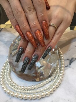 エスフィーネイルサロン ブリーユ(Esfy nailsalon Brille)/マットなハロウィンカラー