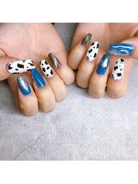 マグネットアニマル柄ネイル