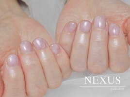 紫陽花カラーのアートネイル