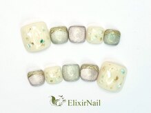 エリクサーネイル 神田(Elixir Nail)/フットやり放題/クーポン使用